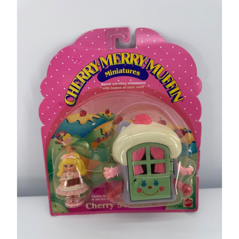 Mattel Cherry Merry Muffin Miniatures Ice Cream Soda House 1989 Vintage New 9644